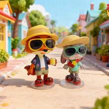 Miniso 迪士尼疯狂动物城伙伴伪装系列盲盒，精致PVC角色人偶，收藏摆件，桌面装饰/礼品佳品（1个随机发货） - 彩色 - 查看 3