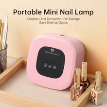 48W UV Light For Nails,Mini UV LED Nail Lamp With 3 Timer Settings, Auto Sensor, Fast Curing For Gel Nails,Nail Dryer Sparkly Gel Nail LCD Display Home Use DIY - 查看 4