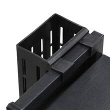 Space-Saving Over The Sink Dish Drying Rack - Covered Above Sink Dish Shelf - Black - View 7