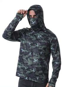 Lightweight Ice Silk Breathable Sun Protection Outdoor Fishing Clothing, Summer - Army Green - View 6