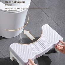 1pc/2pcs Toilet Stool Squatting Assist Device, Bathroom Foot Rest Stool, Anti-Slip Pedestal - Multicolor - View 4