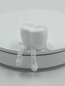 1件装姿势牙齿艺术摆件，桌面牙科模型雕塑，关节可活动，家居装饰，极简汽车装饰，桌面和书架摆件，牙医礼品雕塑