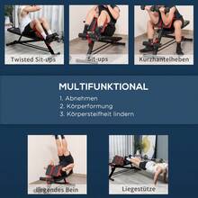 HOMCOM Multi-Weight Bench, Adjustable Fitness Bench, Incline Bench, Abdominal Trainer, Black, 64 X 146 X 73.5-85 For Effective On-Site Training - 1 - View 2