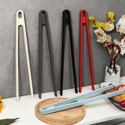 2pcs Silicone Food Tongs, V-Shaped Steak Clamp, All-Inclusive Barbecue Tongs For Buffet, Grilling, Bread