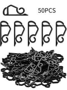 30/50/100pcs Multi-Purpose Holiday Light Clips, Christmas Light Clips, Outdoor Light Clips - Can Be Installed On Roof Tiles And Eaves - Suitable For Mini Lights, C6, C7, C9 Lights, String Lights, Icicle Lights - No Tools Required - Multicolor - View 7