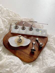 亚克力极光彩虹色矩形钻石形状美甲展示架，树脂水晶珠水钻复古韩国花朵激光 DIY 家居和户外女士母亲姐妹妻子女友婚礼美甲沙龙美容情人节使用