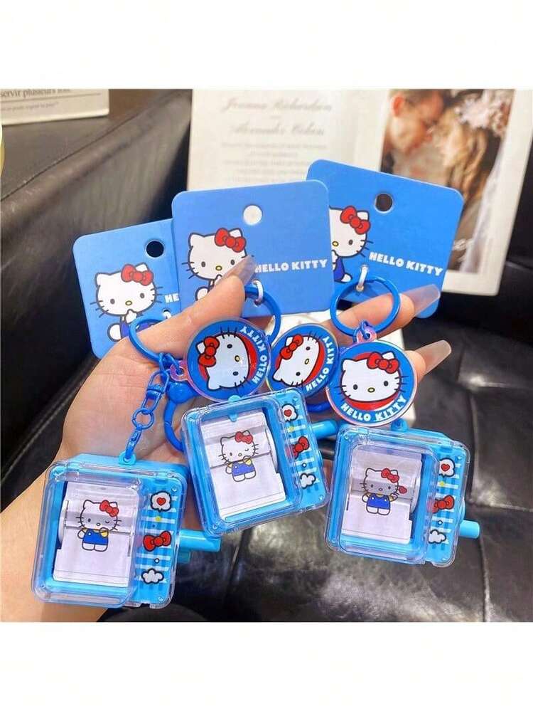 Móc khóa máy hoạt hình phát sáng hình trái tim Sanrio Hello Kitty - Móc khóa đèn nhấp nháy hoạt hình dễ thương chính thức, Thiết kế hiệu ứng ánh sáng hình trái tim và hiệu ứng hoạt hình, Chất liệu ABS bền bỉ với móc khóa chắc chắn, Phụ kiện nhân vật dễ thương cho túi xách, chìa khóa, điện thoại, Mặt dây chuyền đèn LED sáng tạo, Quà tặng hoàn hảo cho các cô gái tuổi teen hâm mộ Sanrio, Móc khóa đồ chơi trang trí độc quyền xuyên biên giới của SHEIN - Nhiều màu - Xem 7