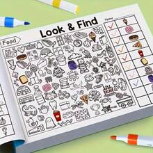 [Hidden Object Coloring] 1000+ Hidden Object Coloring Book For Kids | 12 Themed Sections, Educational Puzzle Activity, Birthday/Christmas Gift, 1000+ Pictures To Find & Color (Animals, Vehicles, Sea Creatures, Alphabet, Numbers) - Ages, Educational Resources, Teacher Must Haves, Classroom, Classroom Must Haves, Kindergarten Learning Activities, Teaching Resources, Classroom Resources, Classroom Must Haves For Teachers, Christmas Stocking Stuffers, Reading - 一個隨機顏色 - 查看 8