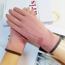 1 Pair Women's Winter Gloves, Elastic Cuff, Touchscreen Typing Gloves - Multicolor - View 6