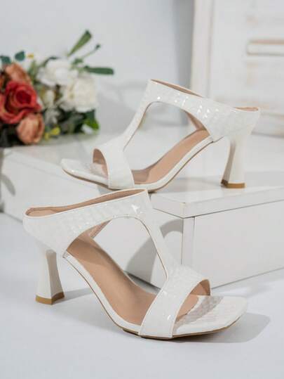 Plus Size Fashion Elegant Slippers, Versatile Beach Sandals For Summer