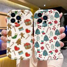 Una colección de diseños con temas navideños que SE adapta perfectamente a una amplia gama de modelos de  de apple, incluyendo 12, 11, XS, XR, X, 8, 7, SE, Plus, Mini, Pro y Max. Esta funda de teléfono de aceite de onda suave a prueba de golpes es un excelente regalo. - Mezcla de colores 2 - Ver 2