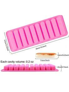 长方形巧克力饼干模具、冰块模具、果冻模具、圆柱形硅胶糖果模具、婚礼、派对、节日蛋糕装饰模具