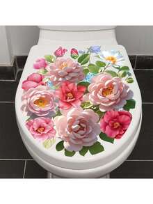 1pc Bright Flower Decorative Sticker PVC Sticker Removable Self-Adhesive Easy-Tear Sticker Home Decor To Brighten Your Life Holiday Decorations Birthday Graduation Gift - Multicolor - View 2