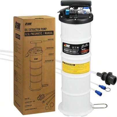 EWK 105L Pneumatic_Manual Oil Extractor Pump For Oil Change, Fluid Extractor For Automotive Fluids Vacuum Evacuation