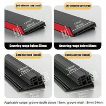 110cm TPE Window Water Stopper, Universal Rainproof Solution, Window Seal Strip, Effective Water Barrier For Window Panes, Rainwater Ingress Prevention, Window Gap Seal Strip - Multicolor - View 13