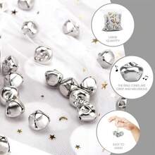 Sinos de metal coloridos feitos à mão, de 1,5 cm, ideais para decoração de Natal, confecção de joias e artesanato - Decoração clássica para casa, decoração de festas de fim de ano, decoração de Natal para o quarto, decoração de Natal de inverno, presentes de Natal para casa.