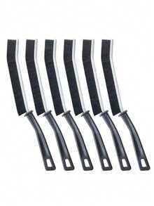 Multi-Functional Crevice Brush, Multi-Purpose Cleaning Brush Set, Kitchen & Bathroom Cleaning Supplies, Sink, Faucet, Bathtub, Kitchen Window Corners Cleaning Brush, Kitchen Essential, Suitable For Bathroom, Toilet, Kitchen, Windows, Faucets And Other Tight Spaces, Home Goods - Black - View 6