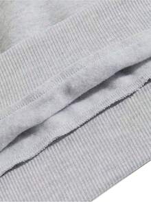 Sudadera con Capucha de Talla Grande para Hombre - Estilo Boston, Ajuste Holgado con Letras Rojas 'Boston' y Logotipo Impreso,  Casual Tipo Pullover Con Cremallera Para Fanáticos De Nueva Inglaterra (), PLUS SIZE - Gris - Ver 4
