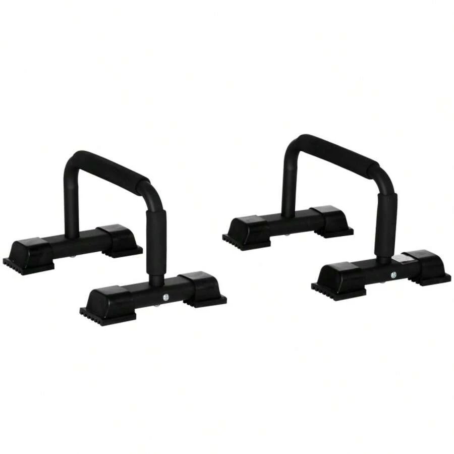 HOMCOM Set Of 2 Arm Grips, Non-Slip Push-Up Bars Made Of Steel For Effective Training And Fitness - 1 - View 1