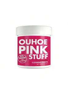 OUHOE Multi-Functional Stain Cleaning Cream, Gently Remove Heavy Household Kitchen Grease Universal Pink Bucket Degrease Polish Stain Remover Cleaning Paste - Pink - View 2