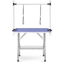 Professional Folding Grooming Table For Dogs And Pets, Adjustable Arm, Heavy Duty, Portable Arm, Leash And Mesh Shelf And Rubber Mat BLUE WL - 1 - View 8