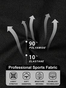 LianShengFa 1pc Women Yoga Sports Bra With Removable Pads, Criss-Cross Back Design - Black - View 5