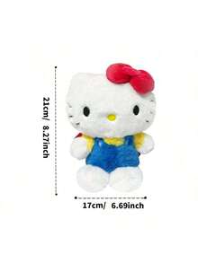 Sanrio Hello Kitty Plush Backpack - Official Kawaii Soft Stuffed Backpack, Super Fluffy Cartoon Character Bag with Adjustable Padded Shoulder Straps, Zipper Closure & Spacious Compartment, Cute 3D Ears Design, Premium Polyester Material, Perfect for Spacious Compartment, Cute 3D Ears Design, Premium Polyester Material, Perfect for Spacious Compartment, Cute 3D Ears Design, Premium Polyester Material, Perfect for Spa 組合組合, HE.