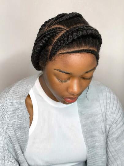 Nuevas pelucas trenzadas Afro Bantu de llegada, pelucas trenzadas de caja de encaje sintético completo, pelucas trenzadas hechas a mano naturales para