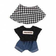 ملابس دمية قلادة بطول 17 سم، طقم جينز متعدد الألوان جميل مع إكسسوار جيتار وأحذية، مناسب للتنسيق (الدمية غير مشمولة) - إكسسوارات الدمية مقاس 17 سم - مشاهدة 9