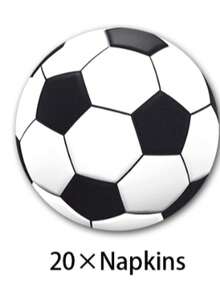 这款50/51件套足球主题一次性餐具套装包含10个餐盘、10个甜点盘、10个纸杯、20张餐巾纸、1张桌布和1条横幅。这套便捷的餐具套装适用于露营、野餐、花园烧烤、婚礼和生日派对等场合。 - 彩色 - 查看 13