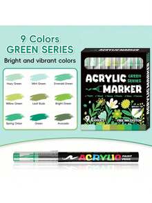 Sistema de tinta gratis Flysea de 9 colores/set, 81 colores en varios juegos de colores, nuevo lanzamiento de mejor calidad y mejor sensación de escritura, especialmente para pintores profesionales - Multicolor - Ver 9