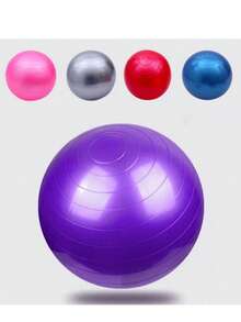 Bola de Yoga Premium 45cm - Melhora a Força do Core, Flexibilidade e Equilíbrio para Ginástica e Treinamento de Fitness - Design Grosso e Durável - Multicolorido - Visão 4