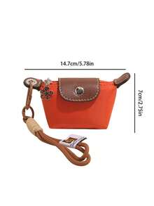 1个撞色饺子零钱包，女士零钱包包装饰，可挂在多种颜色的包包上，也可作为小礼物送给闺蜜。女士钱包、手拿包、零钱包、包包挂饰、零钱包、女士钱包、手拿包、钱包配件 - 多色 - 查看 5