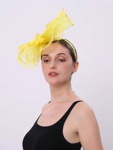 1件女士礼帽，德比帽，大花朵装饰，2025款，适合优雅的下午茶派对，女士发饰 - 彩色 - 查看 27