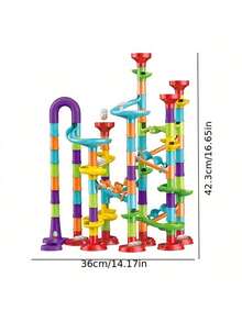 1pc/Lot Random Color Trajectory Ball Sliding Blocks, 3d Puzzle Building Blocks, Great For Christmas/Halloween/, Creative/Novelty Toys And Stress Relief Toys,Marble Run,Marbles,Educational Toys,Kids Tunnel,Fun Run,Ball Puzzle,Marble Run,Marbles,Ball - Orbital ball building blocks - View 10