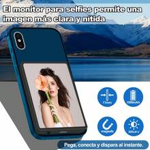 Monitor Selfie para Vlog  Calidad de Cámara Trasera  Kit de Video para Redes Sociales  Accesorio para Creadores de Contenido  Para iOS y Android Portátil para Viajes - Negro - Ver 5