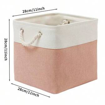 Cube Storage Bins 11 X 11 Fabric Storage Baskets Storage Cubes Baskets For Gift Empty Cube Organizer Bins Cloth Basket