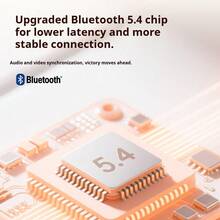 Husă de transport pentru animale de companie Lenovo Xiaoxin, căști wireless Bluetooth 5.4, driver dinamic extra-mare de 13 mm, durată lungă de viață a bateriei, încărcare rapidă, potrivire confortabilă pentru sincronizarea audio-video în jocuri - Albastru - Vizualizare 5