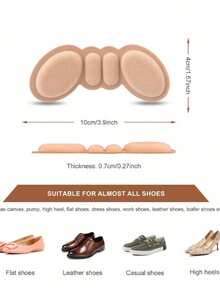12/10/8/6/4/2 双防滑鞋跟贴，舒适鞋跟垫，男女通用，防止摩擦和水泡，完美适配大码鞋，鞋垫缓冲垫 - 彩色 - 查看 4