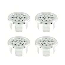 10pcs Stainless Steel Sink Overflow Cover, Decorative Sink Drain Cover With Knob, Leak-Proof And Easy To Install Bathroom And Kitchen Sink Overflow Plug, Modern Sink Accessories Bathroom Accessories Bathroom Tools - Multicolor - View 13