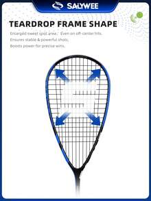 SALYWEE Squash Racket With Free Bag, Full Carbon Fibre Lightweight Squash Racquets, 12*17 String Pattern, Indoor Sports Squash Training Supplies For Men & Women, Professional Competition Sports Gear, Suitable For Intermediate Players - Multicolor - View 10