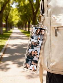 1/3/5pcs Personalized Photo Keychains, Custom Photo Keychains, Key Rings With Photos, Long Photo Keychains, Personalized Gifts, Customized Gifts, Couple Gifts, Gifts For Best Friends, Gifts For Women, Christmas Gifts, Perfect For Mother's Day, Father's Day, Anniversaries, Valentine's Day, Birthdays, Weddings, Gifts For Best Friends - Multicolor - View 3