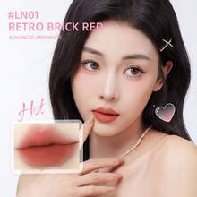 J.M.C.Y 双头唇线刷、哑光丝绒唇膏、持久显色唇膏 - #LN01 RETRO BRICK RED - 查看 3