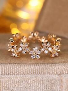 Vanel 时尚优雅花卉设计复古波西米亚风戒指，适合日常佩戴和派对场合，女士奢华珠宝，日常饰品 | 复古波西米亚风戒指 | 精湛工艺 - 戒指 - 查看 11