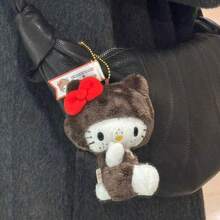 三丽鸥雀斑Hello Kitty毛绒挂件，Kitty玩偶钥匙扣，背包挂件，生日/情人节礼物