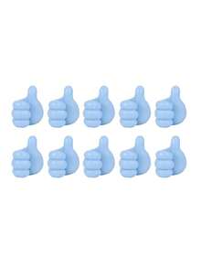 1 cái/5 cái/10 cái/20 cái Móc treo tường hình ngón tay cái (Màu ngẫu nhiên) - Màu xanh lam - Xem 8