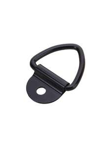 Black V-Shaped D-Ring Metal Hook, Cargo Tie Anchor