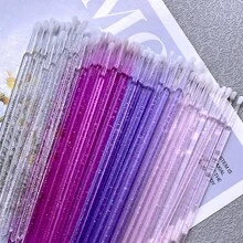 Mollie Lipper 100pcs Removing Swab Crystal Micro Brush Make Up Eyelash Extension Supplies Lashes Accessories Makeup Tools - Multicolor - View 8