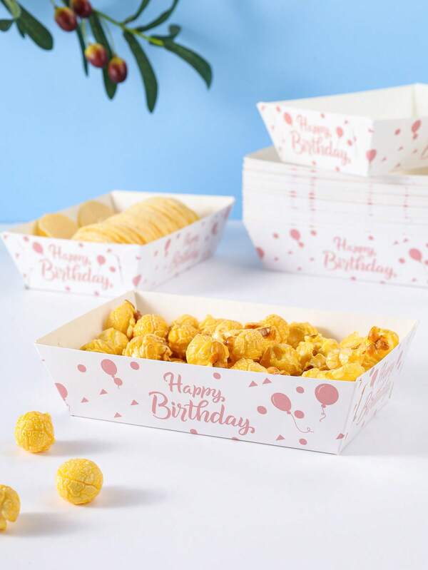 10/24 White Base Golden Polka Dot Food Box, Fries Box, Popcorn Box, Popcorn Box, Suitable For Birthday Party Decorations And Home Movie Night Snack Boxes, Suitable For Lunch Box, Bakery Bread, Burger Restaurant