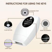 1pc IPL Laser Epilator 600,000 Flashes Pulses Light 8 Levels Laser Hair Removal Big Wavelength Scope Professional Epilator For Women Body Bikinis Pubic Shavers Depilator Home Use Devices Remover - EU C Type Plug(220-240V) - View 11